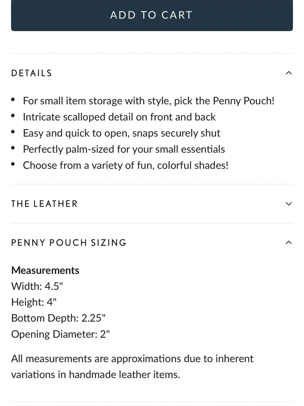 Portland Leather (Caspian ) Penny Pouch